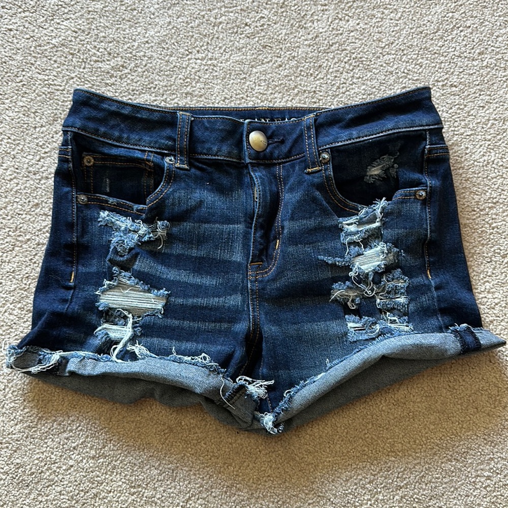 American eagle hi-rise shorts